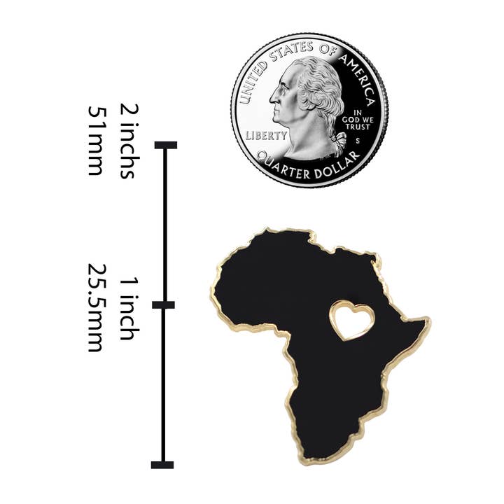 Real Sic - Wholesale Lapel Pin/Button - Africa Pin - Black Lives Matter - Gold Plating4