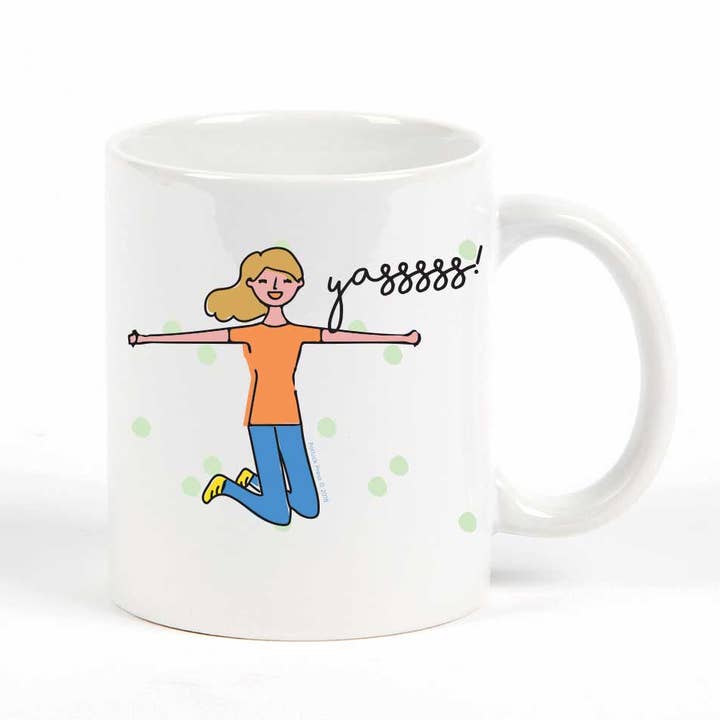 Yasssss Tasse pour femme pour la vente par Potluck Press