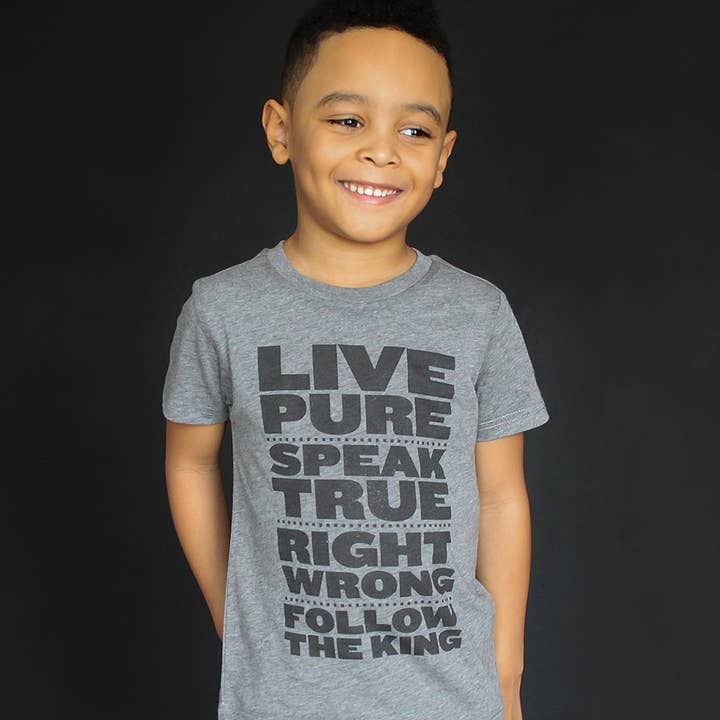 "Live Pure" Youth Unisex Tee for wholesale by The Talking Shirt