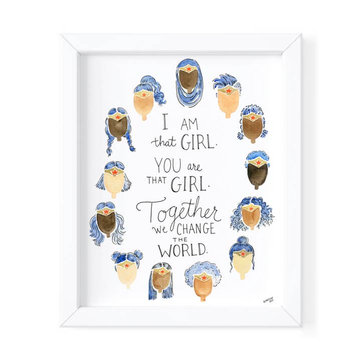 I Am That Girl: Wonder Woman - 11x14 Prints for wholesale by Kimothy Joy