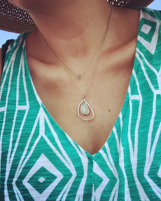 La Soucique Studio Metalsmithing – Engroshandel Halskæde med vedhæng – Perelle Oyster halskæde0