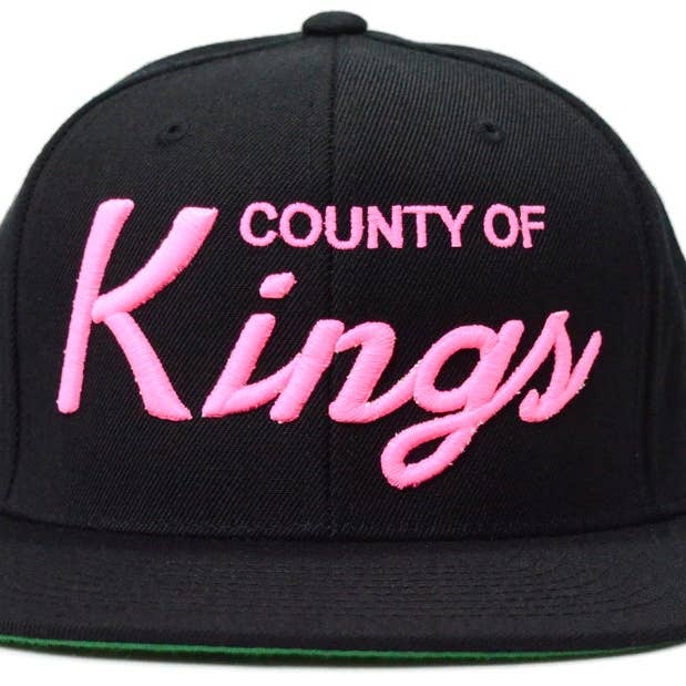 Black / Pink - County Of Kings - Snapback for wholesale by Brklyn Fit®