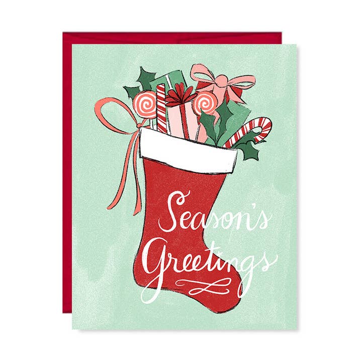 Pen & Paint - Vendita all'ingrosso Biglietti di auguri di Natale - Biglietto di Natale, auguri di stagione, calza di auguri0