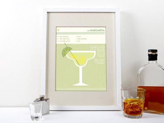 The National Anthem - Wholesale Art Print - 5” x 7” Margarita Cocktail Art Print0