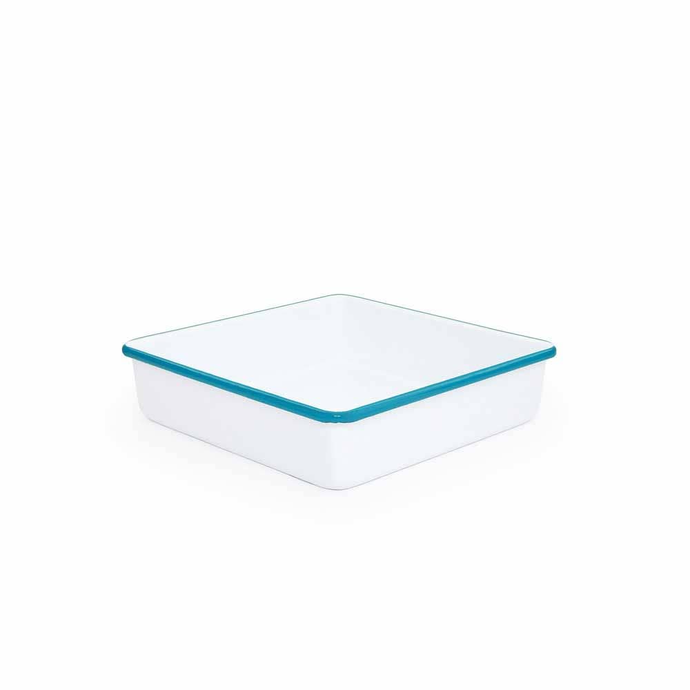 Crow Canyon Home – wholesale Baking dish – Vintage Enamelware Square Brownie Pan1