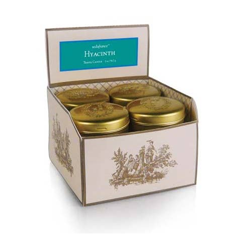 Seda France Candles - Wholesale Travel Candles - Hyacinth Travel Tin Candle