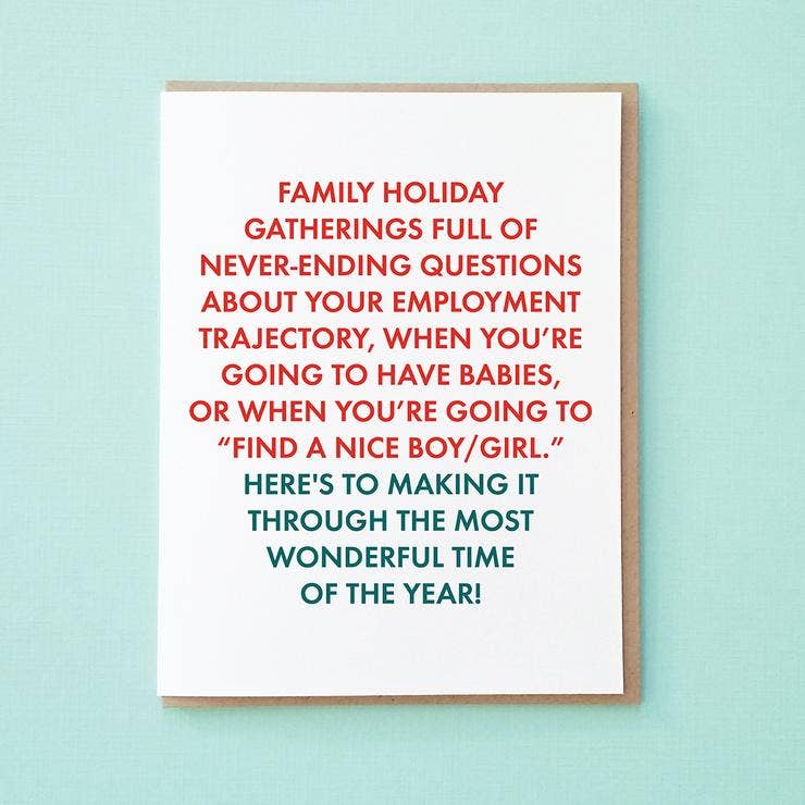 Tick Tock Press - Wholesale Season's Greetings Card - Family Gatherings0