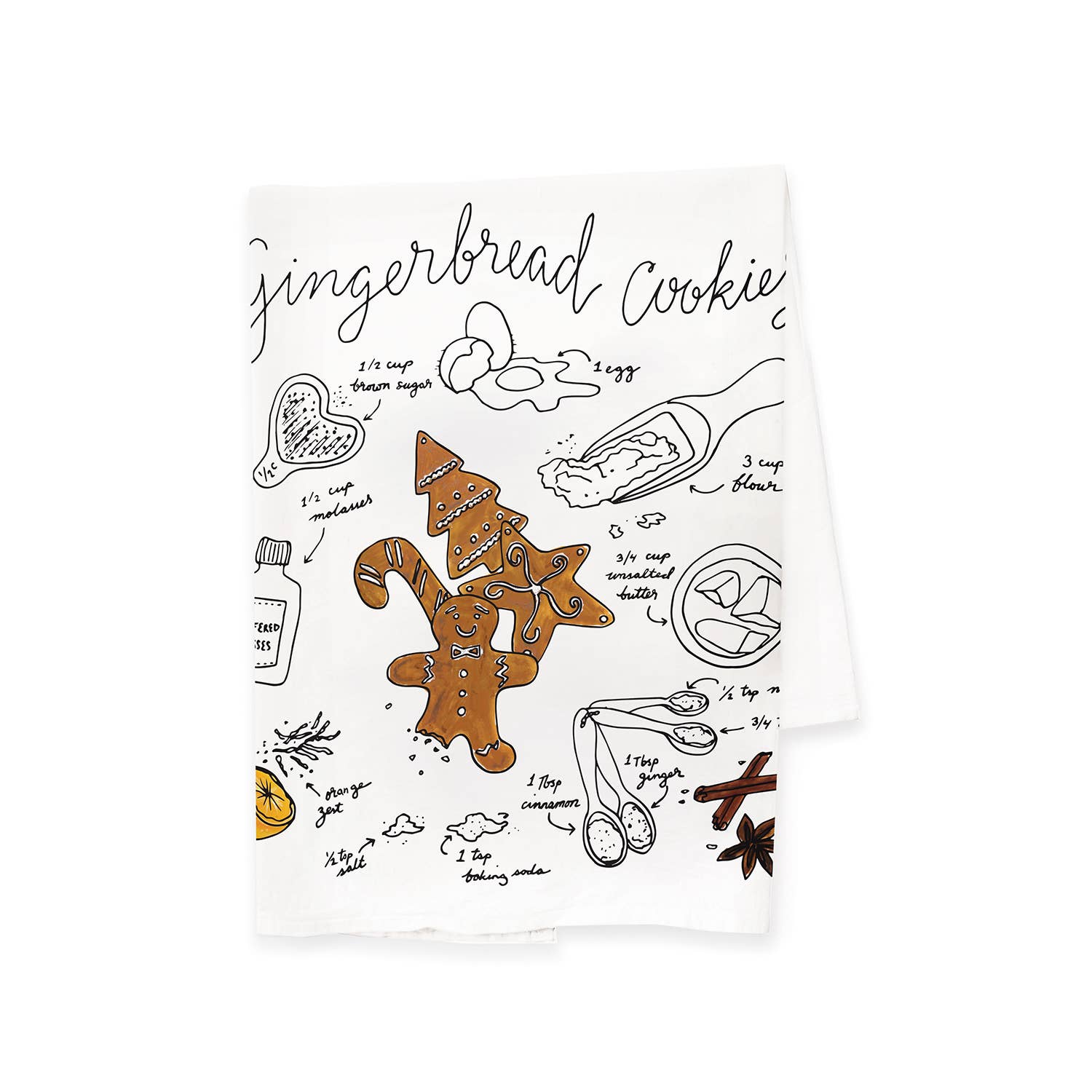Wild Ink Press – Engroshandel Viskestykke – Honningkager Cookies viskesty