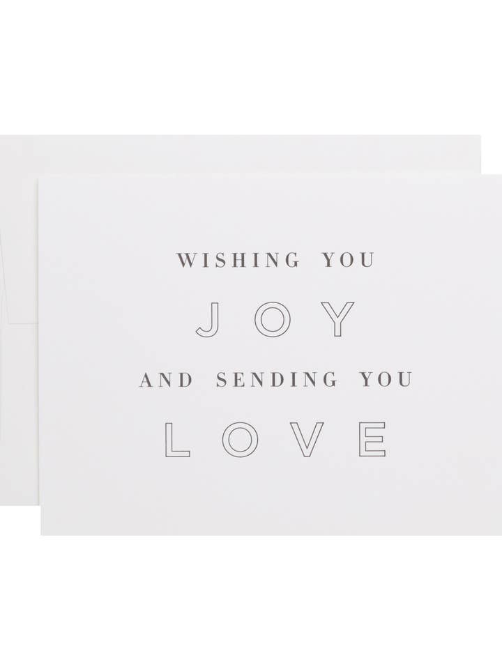 Wishing you Joy for wholesale by Of Note Stationers