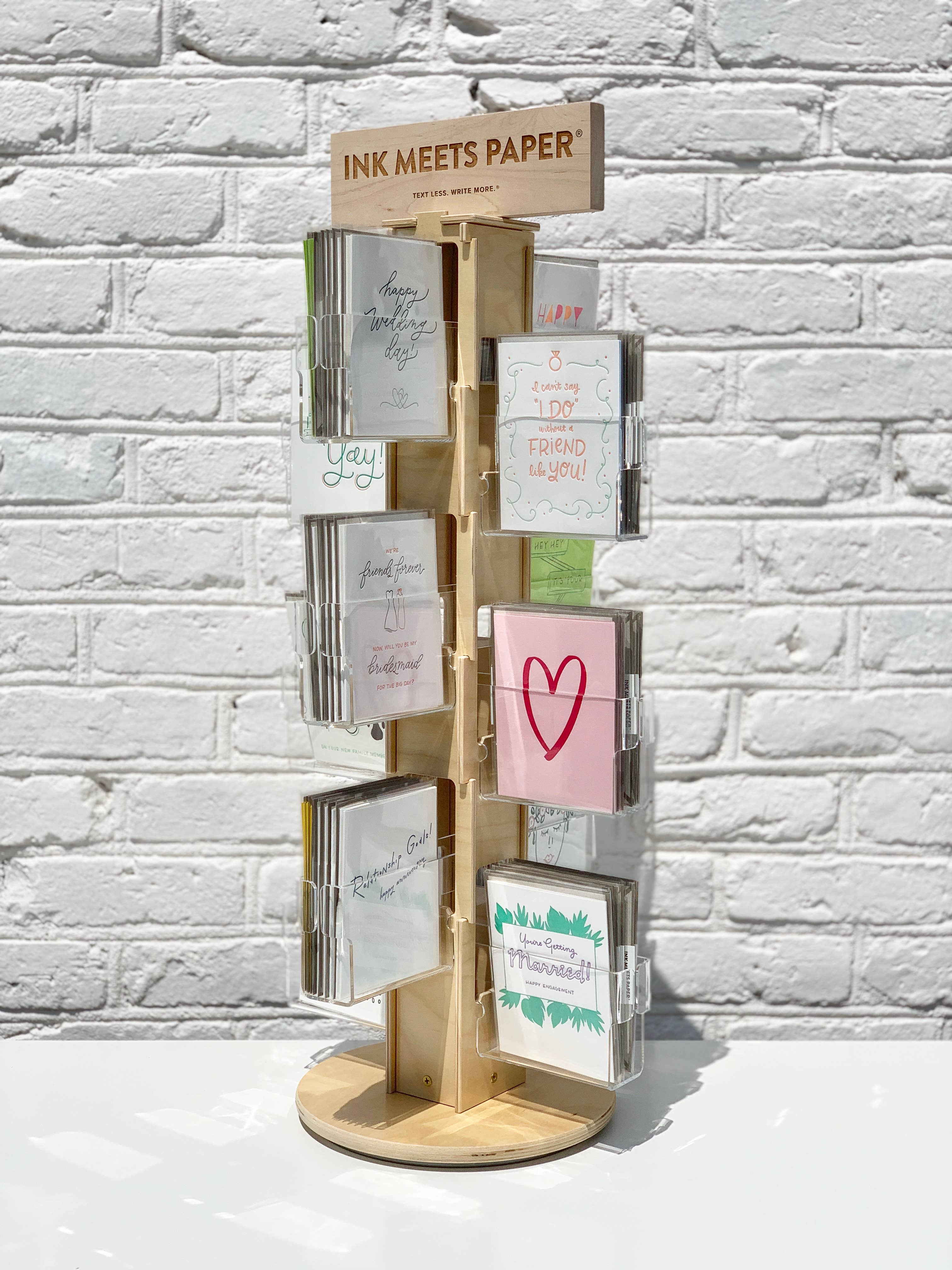 INK MEETS PAPER - Wholesale Retailer Display - Paper & Novelty - Counter Spinner (24 Pocket) - line commitment required1