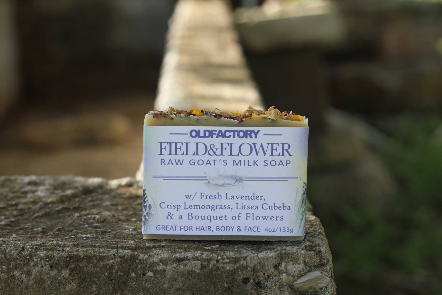 Old Factory Soap + Parousia Perfumes - Wholesale Bar Soap - Field & Flower Goats Milk Soap - with Lavender, Lemongrass,1