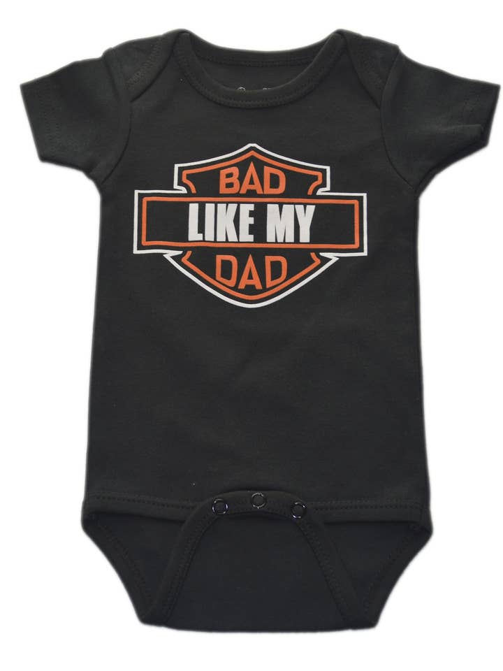 Bad Like My Dad Onesie for wholesale by Sara Kety Baby & Kids