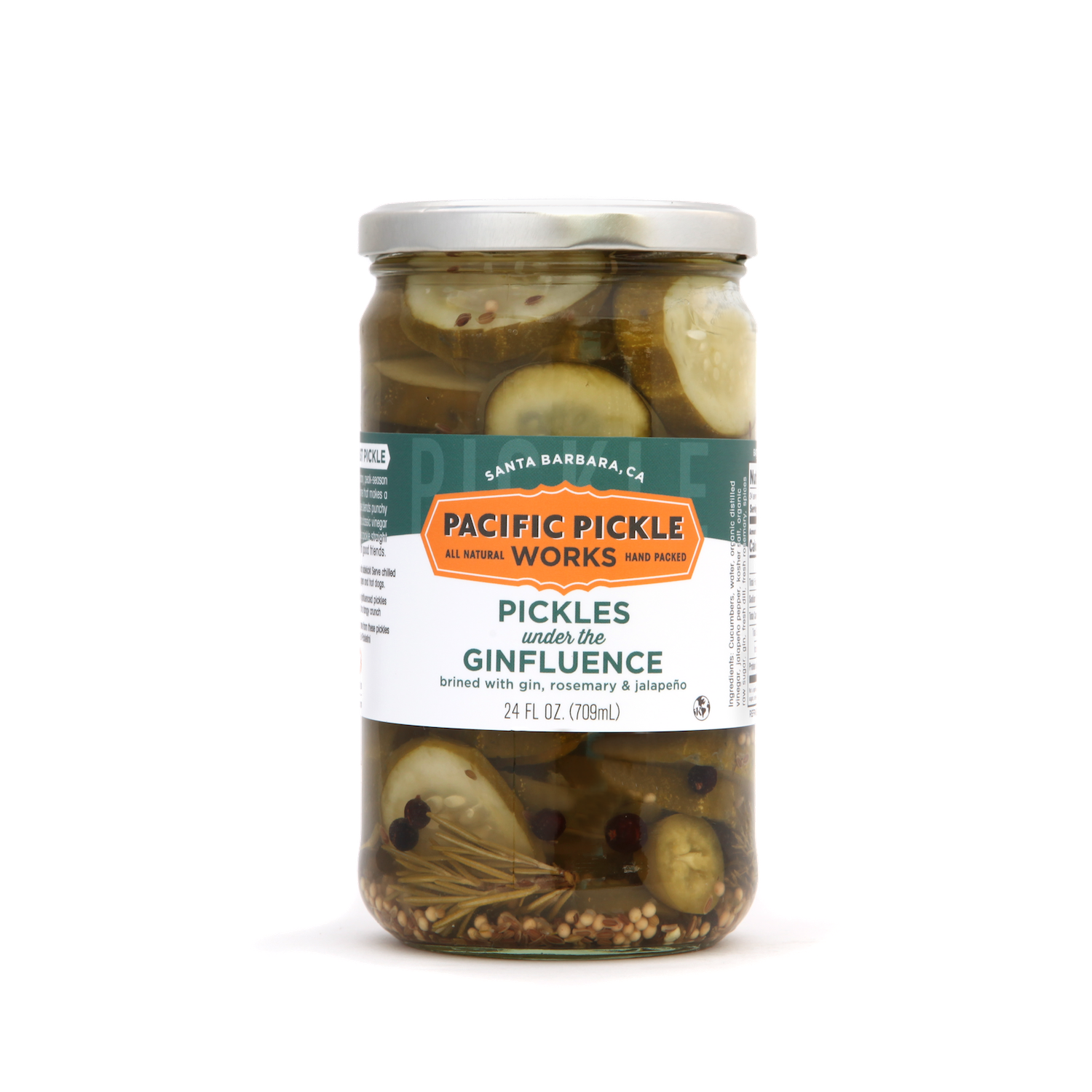Pacific Pickle Works - Wholesale Pickled Vegetables - Pickles Under The Ginfluence - Pickles brined with gin1