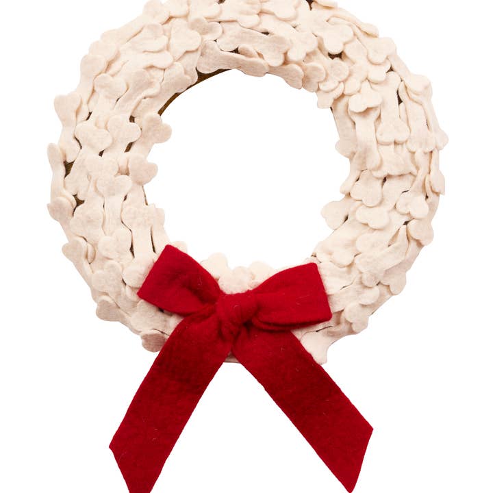 Arcadia Home - Wholesale Wreath - Handmade Dog Bone Christmas Wreath - 14", Dog Lover Gift2