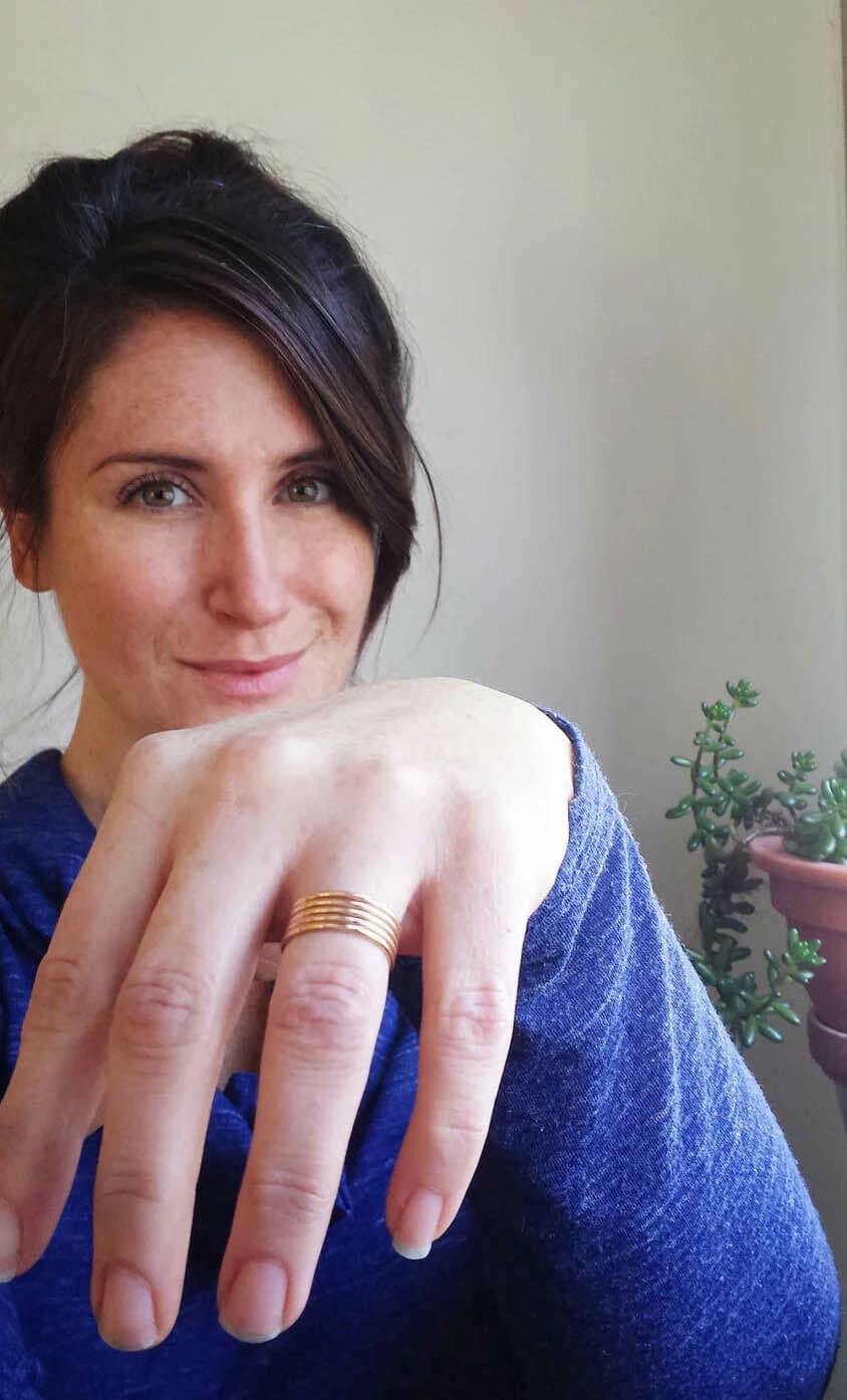 ElisabethSpace Jewelry - Wholesale Band/Stacked Ring - 14k Gold Filled Single Stacking Ring4