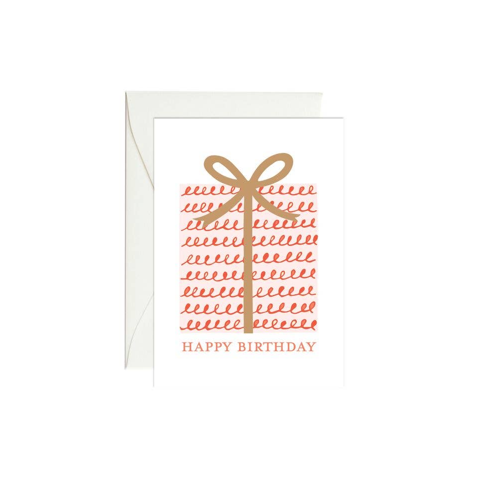 Paula & Waffle - Wholesale Birthday Card - Birthday Present Mini Enclosure Card0