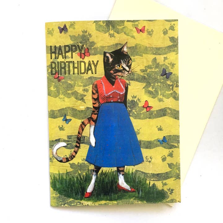 Cat Birthday Cards for wholesale by Pergamo Paper Goods