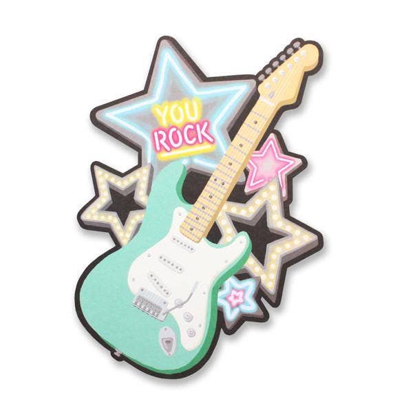 Jij Rock Gitaar Gestanste kaart voor wholesale door Alexis Mattox Design
