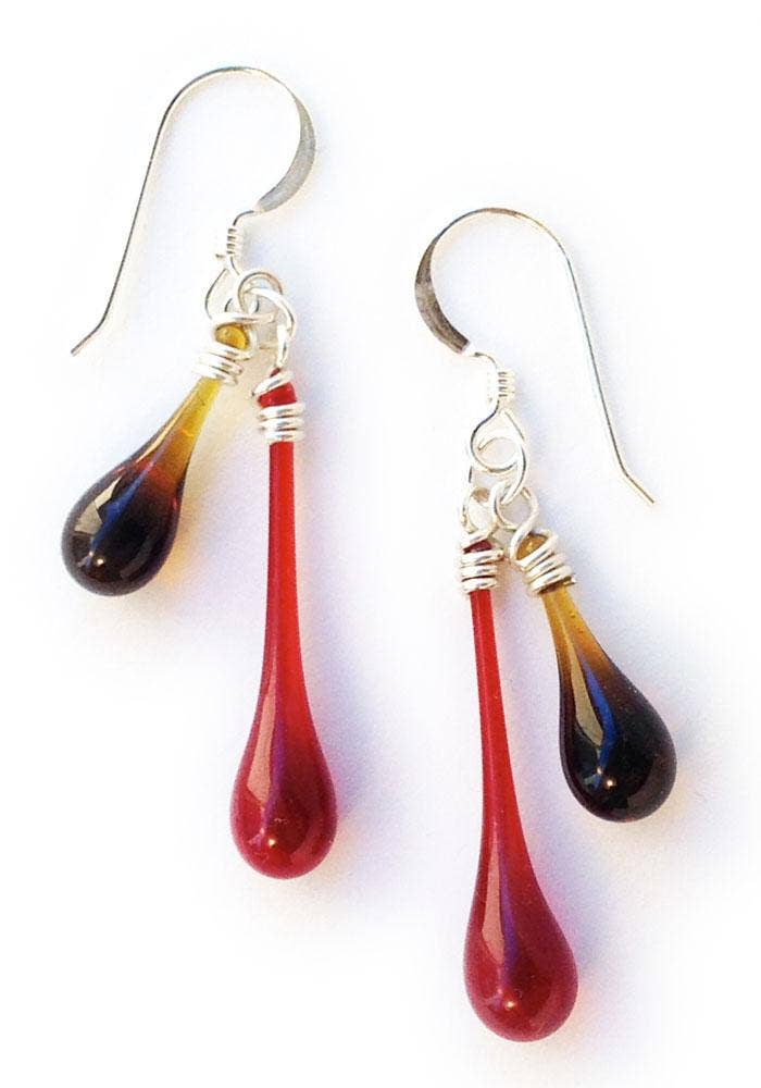 Sundrop Jewelry - Wholesale Dangle Earrings - Duet Colorful Glass Teardrop Earrings8