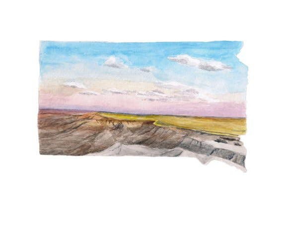 Rachel Alvarez Art - Wholesale Everyday Greeting Card - South Dakota Greeting Cards4