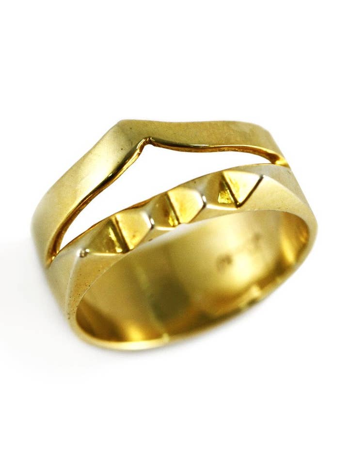 ANILLO DE ESPIGA TEO para venta al por mayor de ALIBI NYC