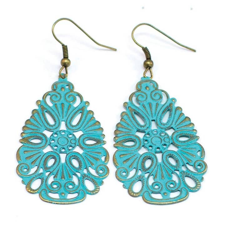 Rain Drop Statement Earrings for wholesale by Gleeful Peacock
