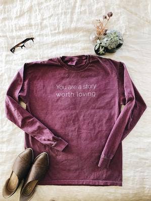 Berry Long Sleeve for wholesale by You are a Story Worth Loving