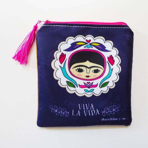 Chunchitos - Wholesale Coin Purse - Women's - Frida Kahlo purse, tehuana0