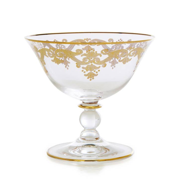 Serving Bowl - Gold for wholesale by CLASSIC TOUCH DECOR INC.