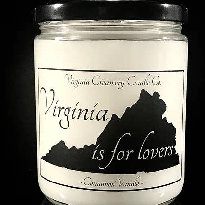 US4-Virginia is voor geliefden voor wholesale door Virginia Creamery Candle Co.