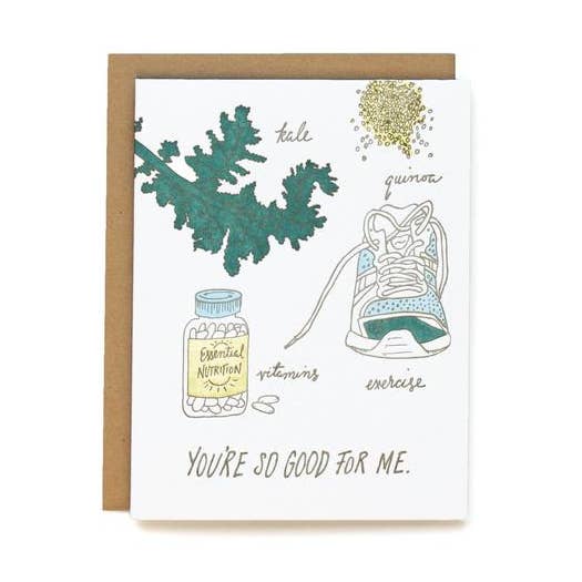 Bom para mim | Cartões impressos em tipografia por atacado de Wild Ink Press