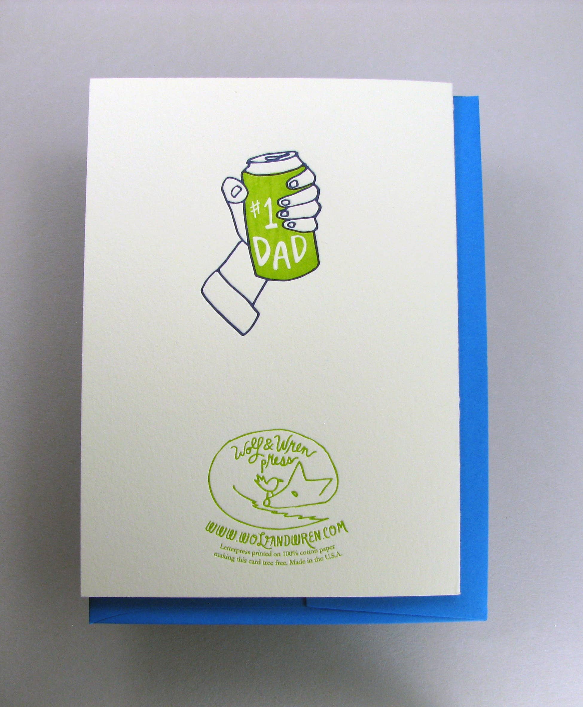 Wolf & Wren Press - Wholesale Verjaardagskaartje - Geweldige vader verjaardag1