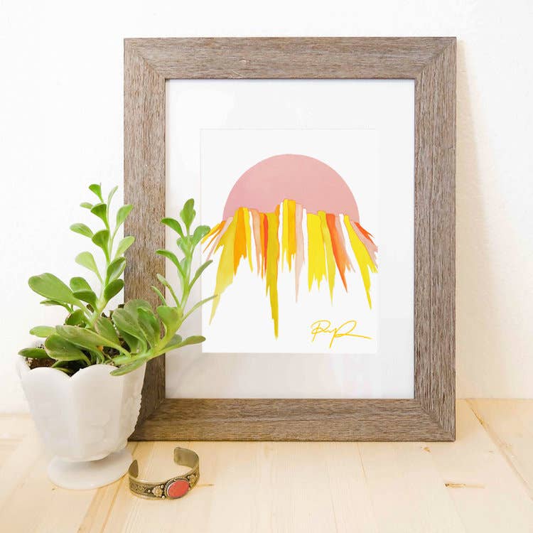 Paige Poppe Art - Wholesale Art Print - "Rainbow Ridge" Art Print0