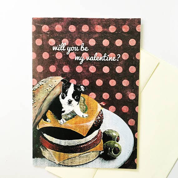 Pergamo Paper Goods - Wholesale Valentine's Day Card - Boston Terrier Valentine`s Day Card