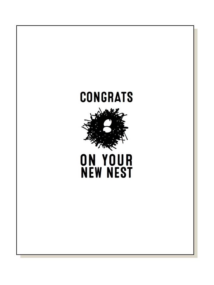 Congrats New Nest Card for wholesale by jack + ella paper