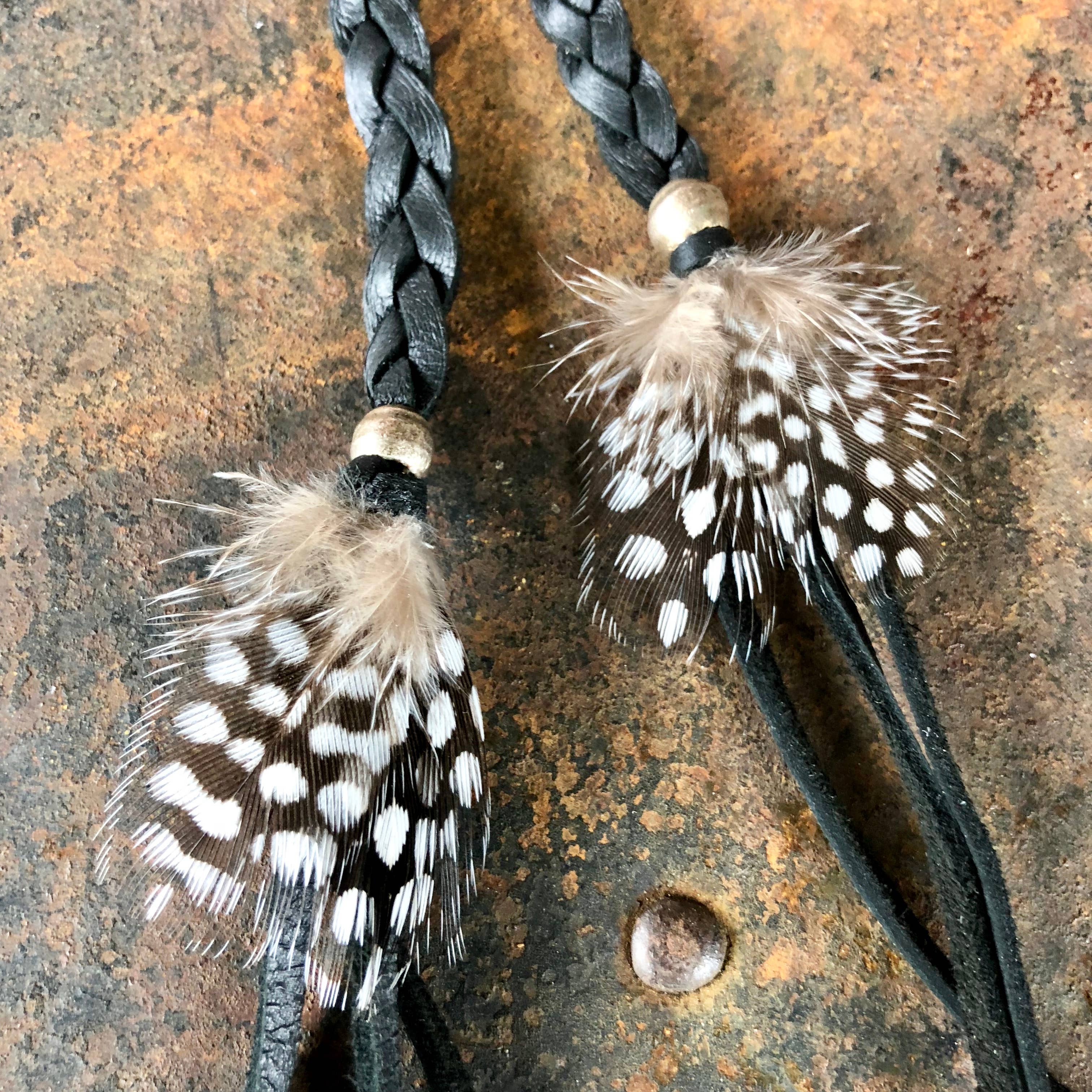 Black Leather Wrap Accessory - Black, Bracelet/Lariat/Hatband for wholesale on Faire2