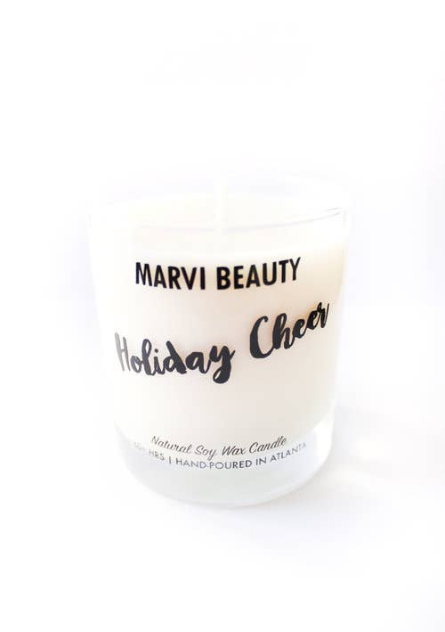 Marvi Beauty - Wholesale Jar/Filled Candle - Holiday Cheer Soy Wax Candle