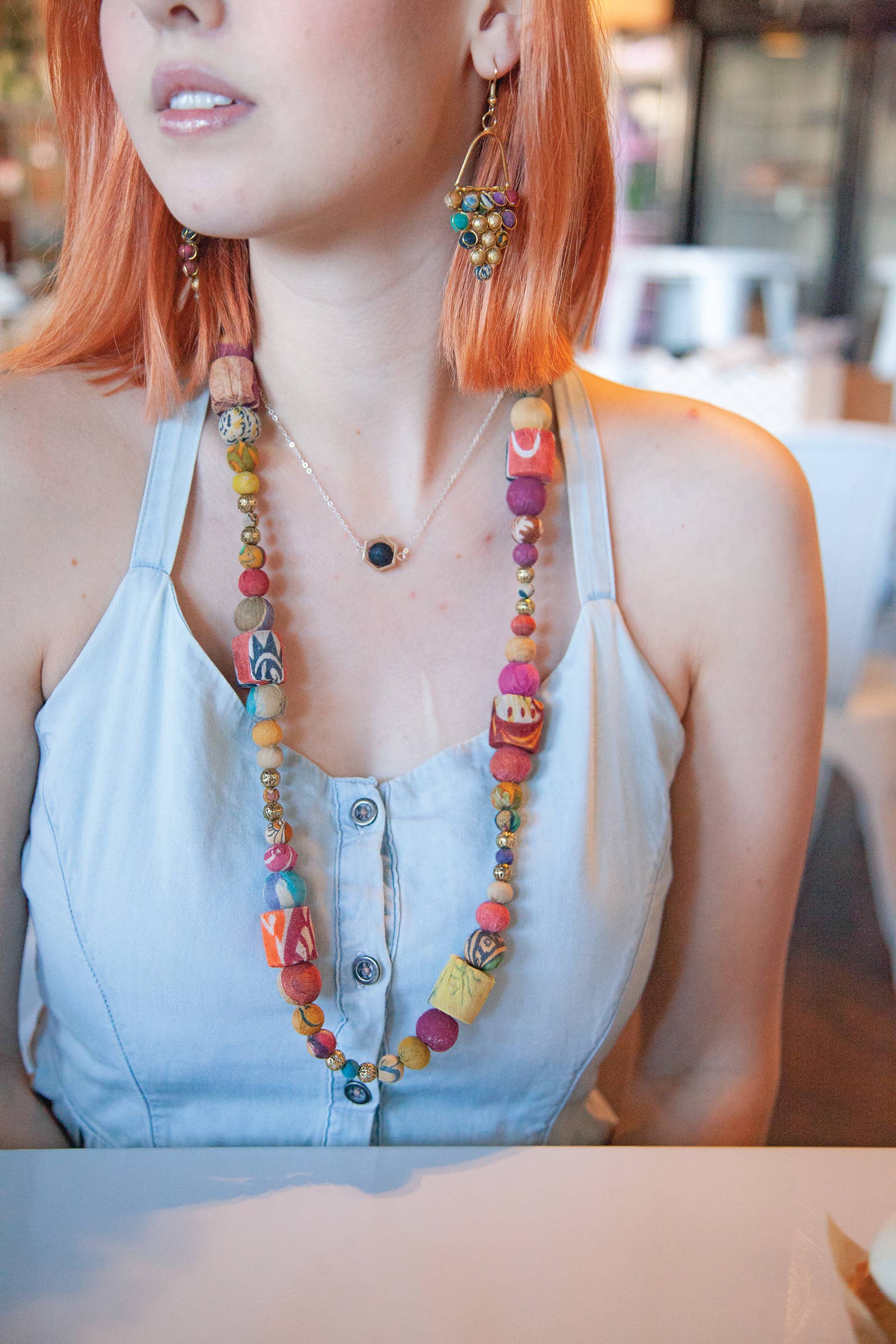 BOPS WHOLESALE - Wholesale Pendant/Charm Necklace - Zengo 2 Tone/Hexagon Necklace1