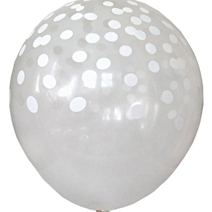 Klar Confetti Dot Balloner for engroshandel hos beve!