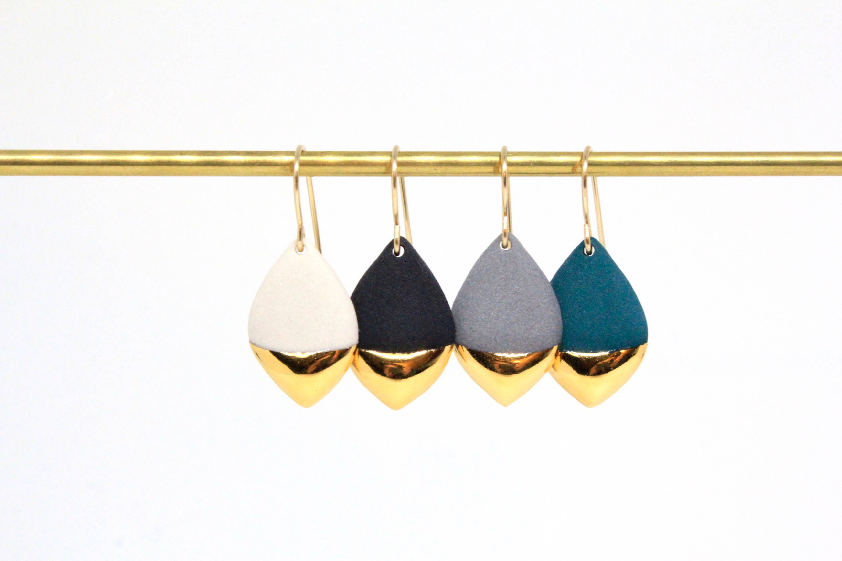 Mier Luo - Wholesale Dangle Earrings - Gold Dipped Marquise Earrings1