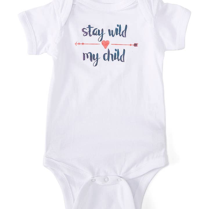 "Stay Wild" Bodysuit for wholesale by The Talking Shirt