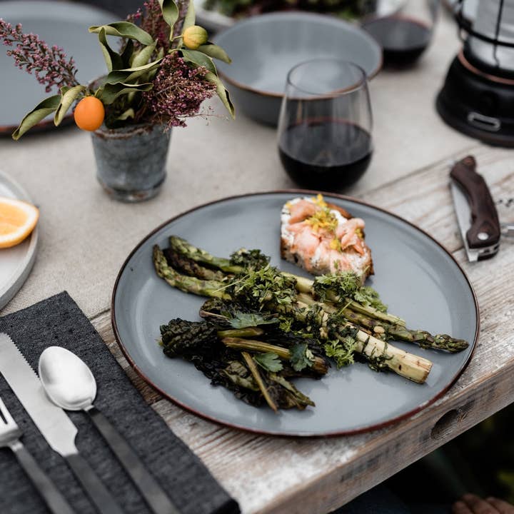 Barebones - Wholesale Dinner Plate - Enamel Deep Plate (Set of 2)