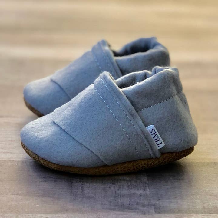 Stone Felt Moccasins for wholesale by Trendy Baby Mocc Shop