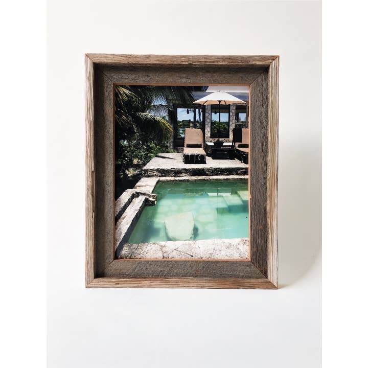 Alibi Interiors - Wholesale Picture Frame - 11" x 14" Reclaimed Wood Double Frame
