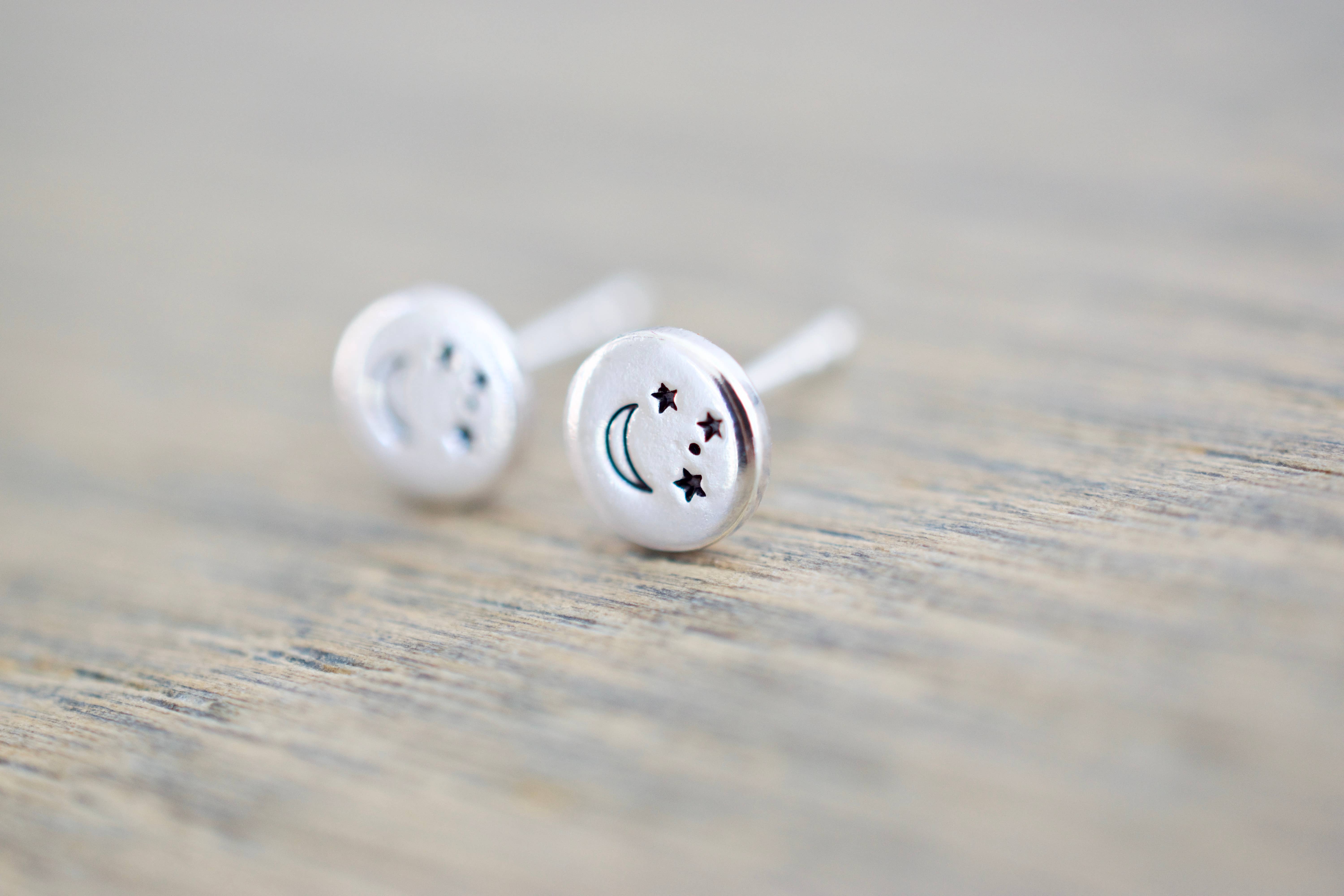 Tesoro Jewelry - Wholesale Stud/Post Earrings - Moon and Stars Earrings1