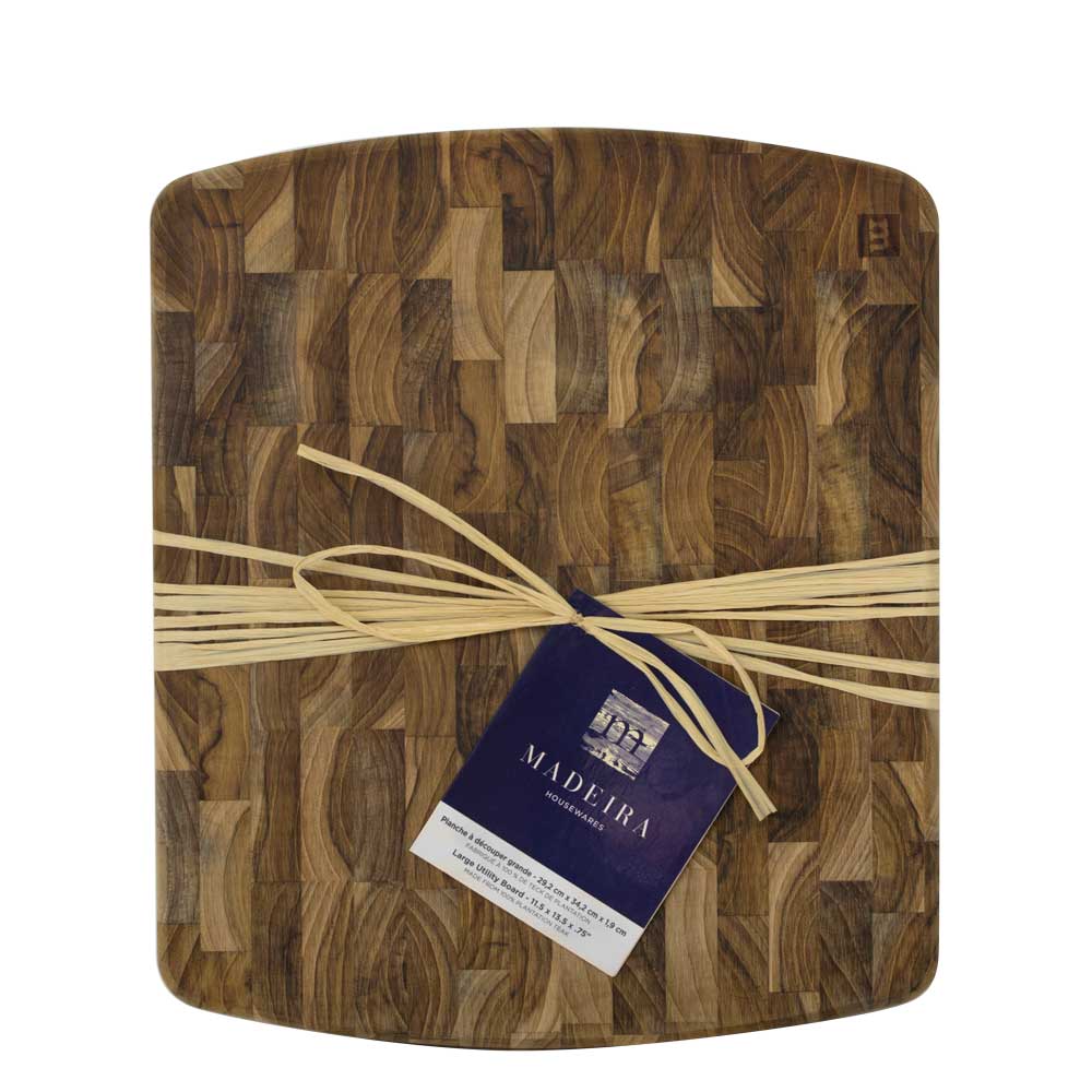 teak MADEIRA™ Teak-End Grain L Utility Board for wholesale on Faire0