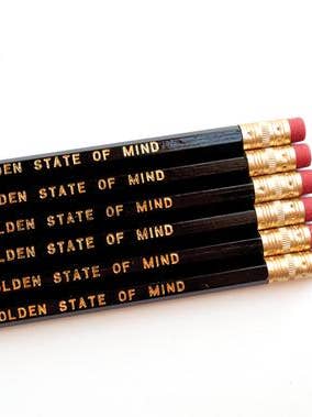 Golden State of Mind pencil set for wholesale by Graphic Anthology Greeting Cards
