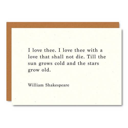 Little City Love - Wholesale Love Card - Shakespeare (Love you) Card0
