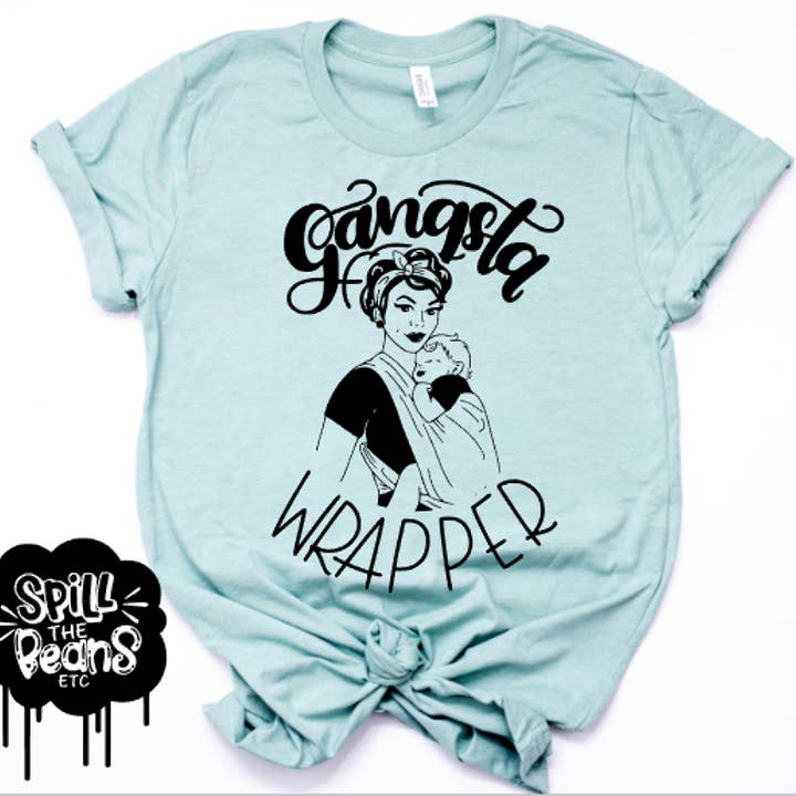 Gangsta Wrapper Prism Color T-Shirt for wholesale by spillthebeansetc