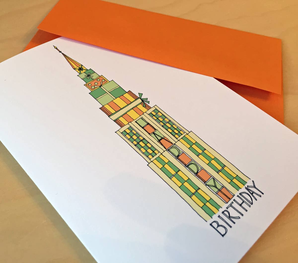 Rachelink Cards & Illustrations - Wholesale Birthday Card - Skyscraper Birthday Card1